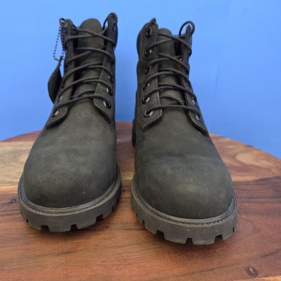 Timberland Premium 6" Waterproof Boots 12907 Black Nubuck Women's 7.5 (Youth 6) - Picture 6 of 12
